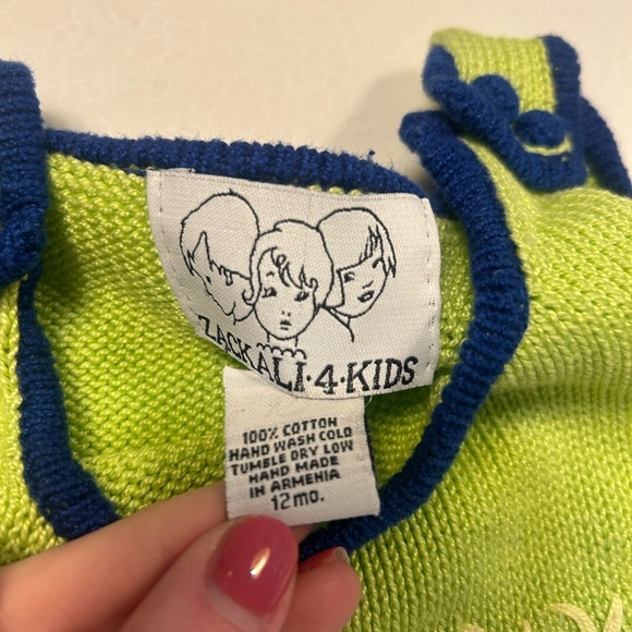 Zackali 4 Kids Blue and Green Car outfit! Size 12 month. Excellent condition - Picture 3 of 5